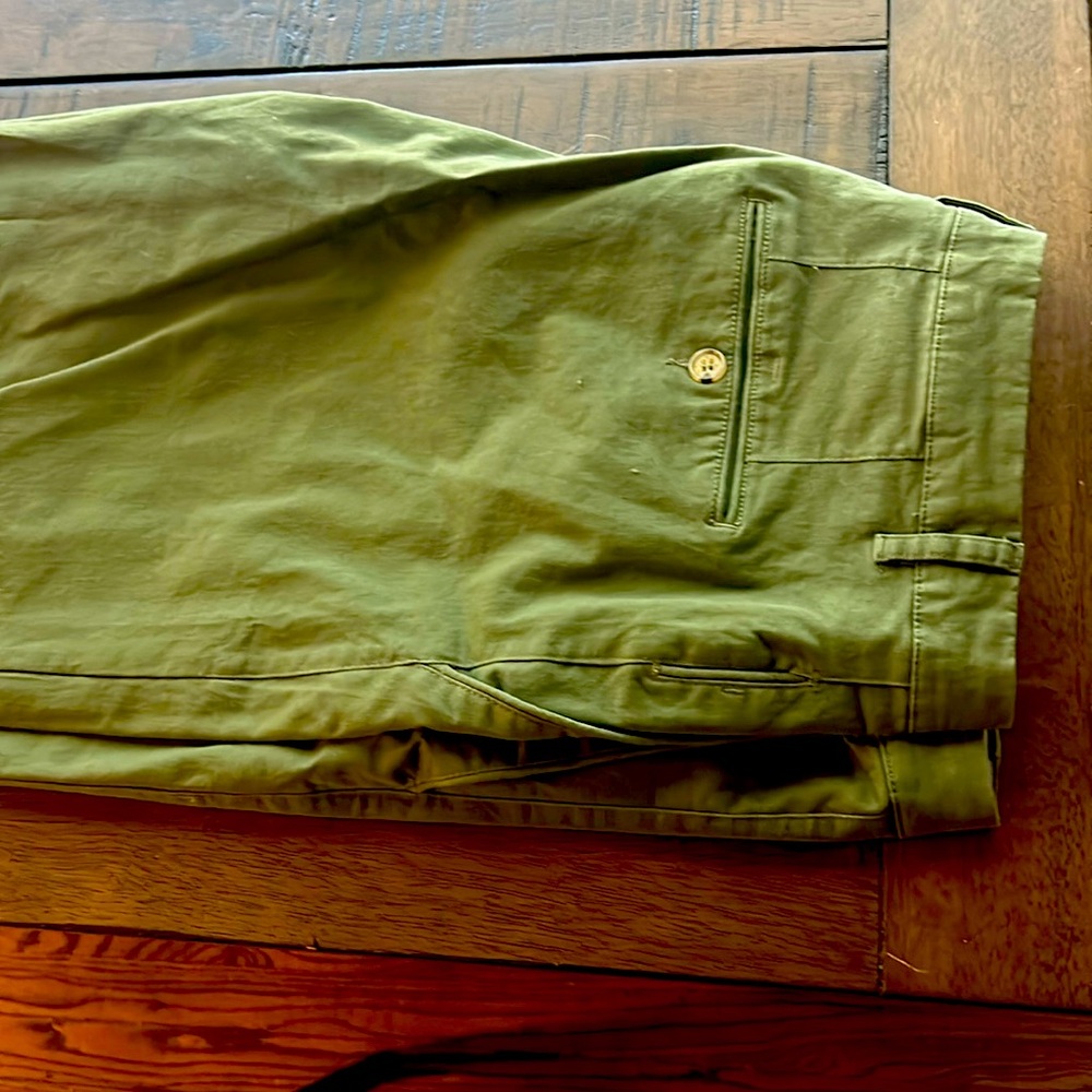 Green aha selected chinos, size 36, never worn